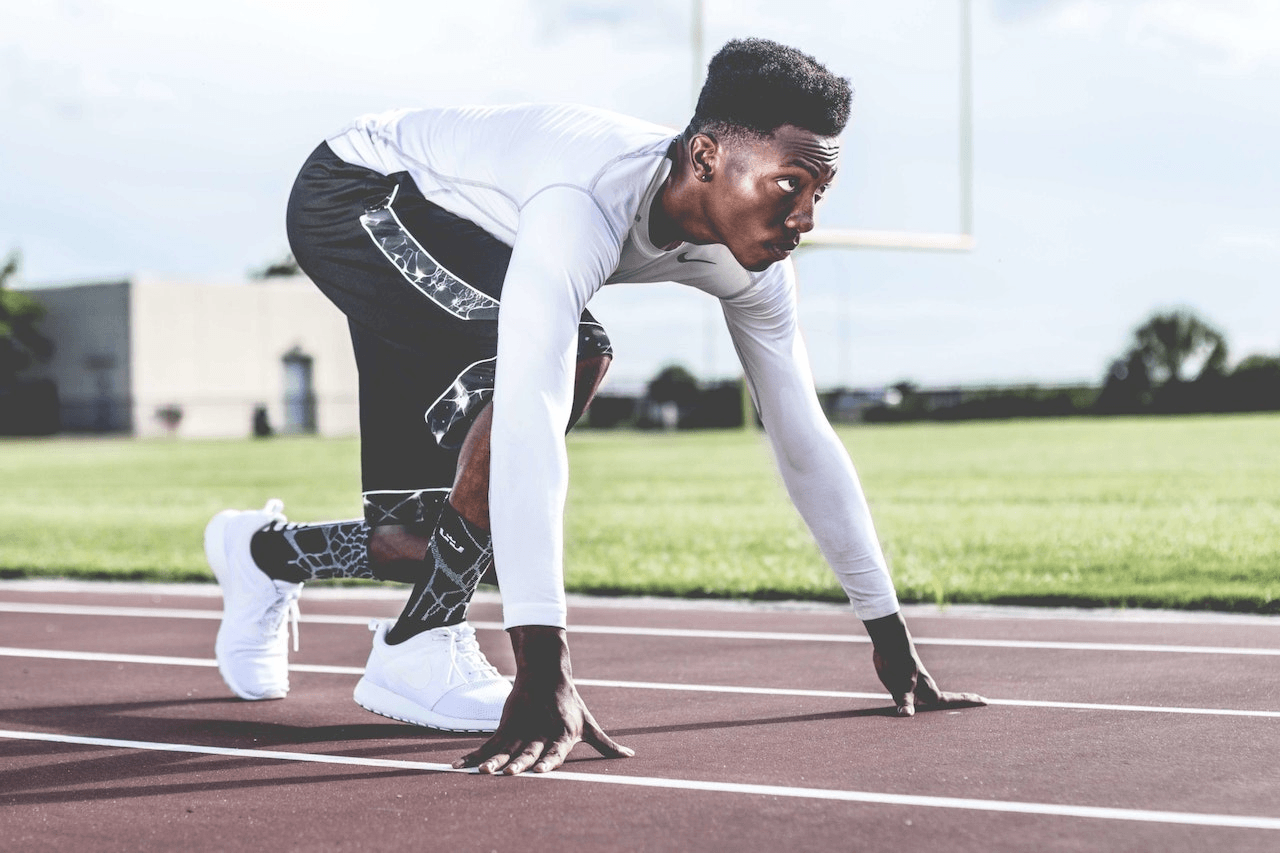 A Man on a Race Track