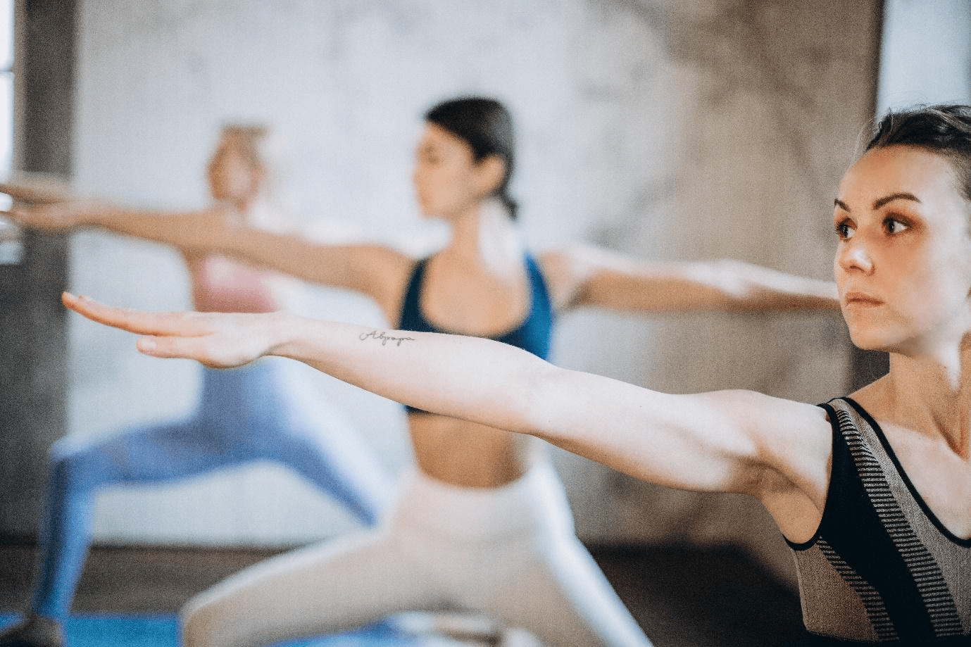 Women in Yoga Class